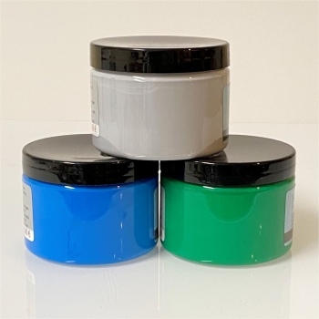 Kreide Effekt Set, Blau-Grün-Silbergrau, 3x140ml